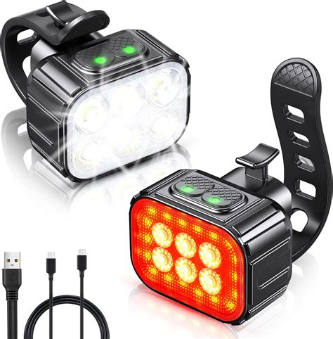 Amazon Bike Lights Set Ultra Bright Cuvccn Bicycle Light