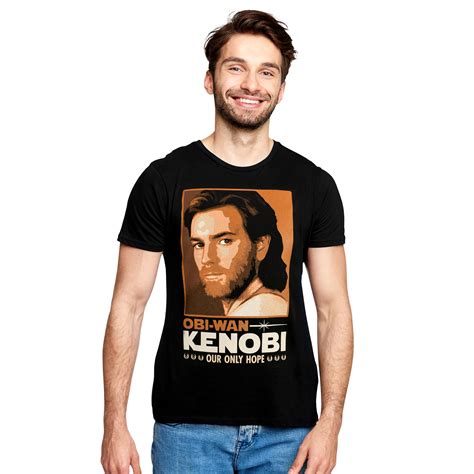 Star Wars - Obi Wan Kenobi Our Only Hope T-Shirt black | Elbenwald