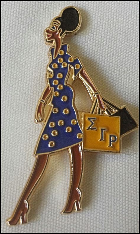 Sigma Gamma Rho Lady Diva Lapel Pin On Storenvy