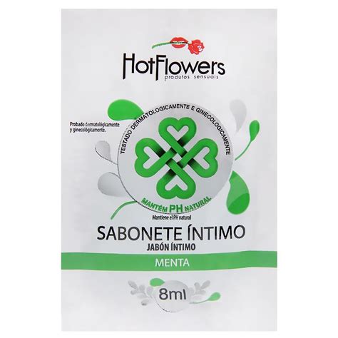 Sabonete intimo menta sachê KIT UN Distribuidora Hot Flowers