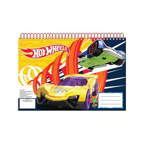 GIM Μπλοκ Ζωγραφικής Α Σπιράλ Φύλλα Hot Wheels Toys shop gr