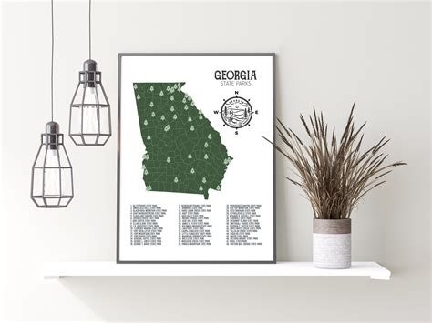 Georgia State Parks Map | State parks, Georgia state parks, Georgia state