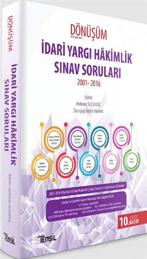 Dönüşüm İdari Yargı Hakimlik Sınav Soruları Kolektif Amazon es Libros