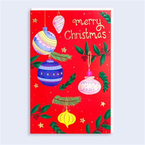 Christmas Card Merry Christmas - Garlanna Greeting Cards