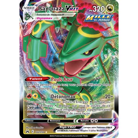 Découvrez Rayquaza carte Holographique rare VMAX de la série Zénith