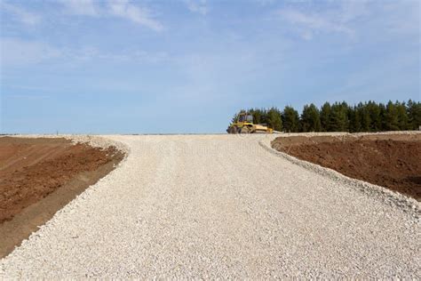 Construction of a New Road. Road Pavement Layers. the Composition of the Road during Its ...