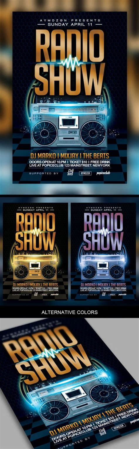 Browse Our Example Of Radio Show Flyer Template Flyer Template Flyer