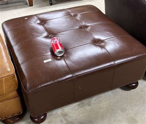 Modern Faux Leather Ottoman Dixons Auction At Crumpton