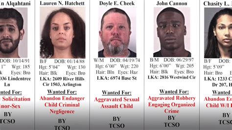 Video Tarrant County S Most Wanted Criminals March Fort Worth