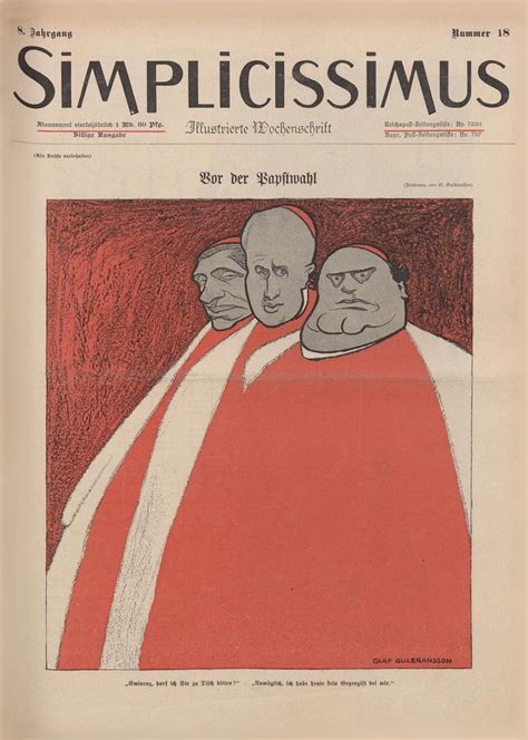 The Front Page Of An Old German Newspaper With Two Men In Red And White