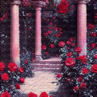 Springtimes Background Glitter Animated Roses Springtimes Background