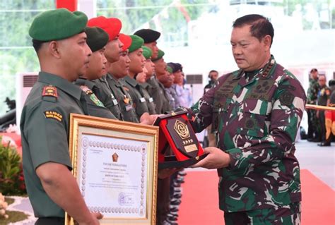 Prajurit Tni Ad Dapat Reward Dan Empat Satker Tni Ad Raih