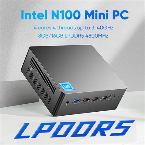 12th Gen Mini PC Alder Lake Intel N100 Quad Core DDR5 8G 16G 4800Hz