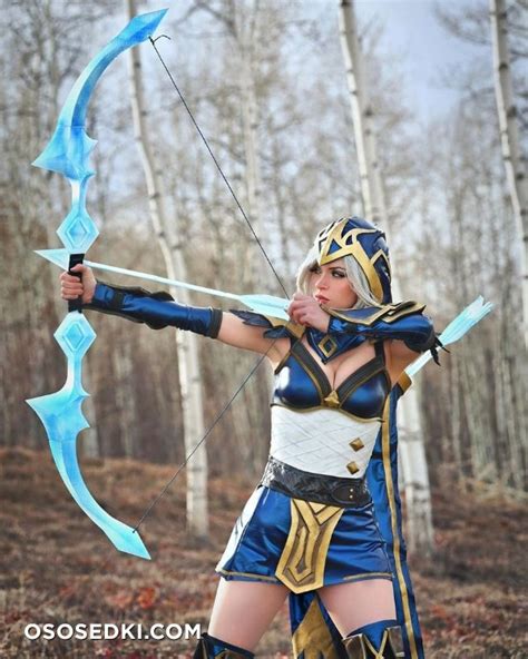 Armored Heart Ashe League Of Legends Naked Cosplay Asian 8 Photos