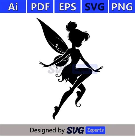 Free Tinkerbell Outline #5 - SVG Expert