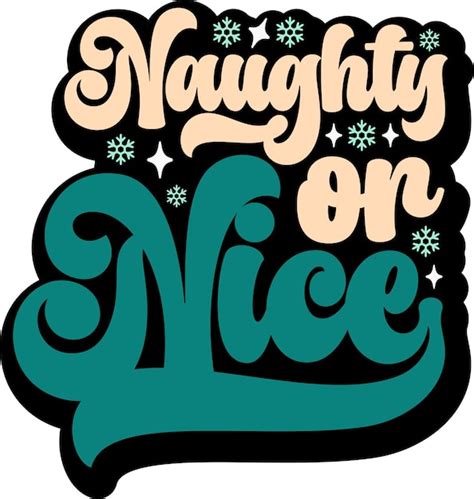 Premium Vector | Naughty or Nice