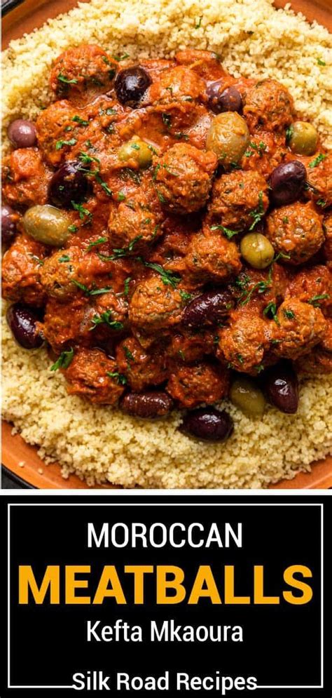 Moroccan Meatballs Kefta Mkaoura Moroccan Food Moroccan Dishes