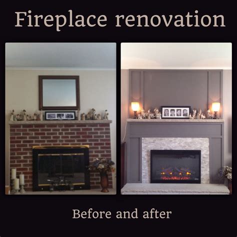 Drywall Over Brick Fireplace Before And After I Am Chris