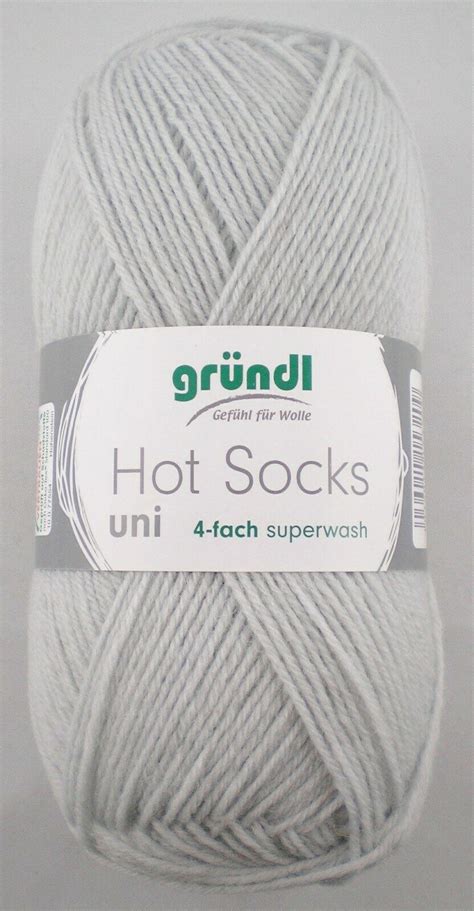 Gründl Hot Socks Uni 50g Sockenwolle 4 fach Sockenwolle Wolle Garne Strickmaus Jasmine