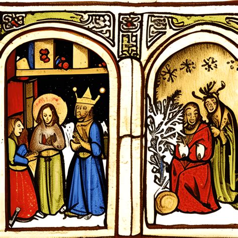 Medieval Christmas Illustration · Creative Fabrica