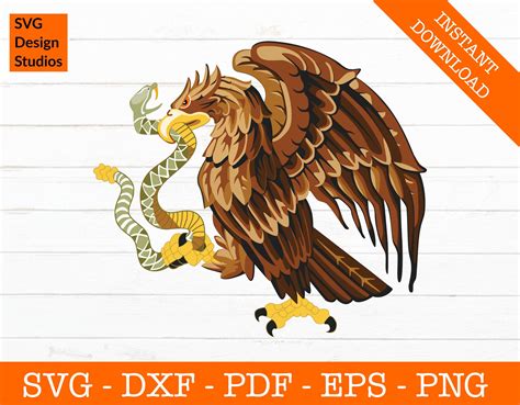 Mexico Svg Mexico Coat of Arms Eagle Mexico Flag Svg - Etsy