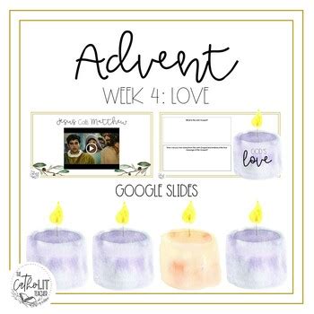 Advent Lesson: Week 4- Love by The CathoLIT Teacher | TPT