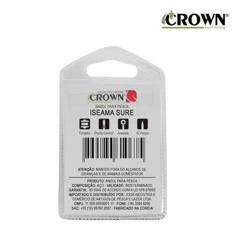 Anzol Crown Iseama Sure Black Crown Mgpesca Br A Melhor Loja