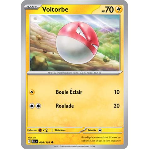 Voltorbe Carte Pok Mon Volutions Paldea Ev Dracaugames