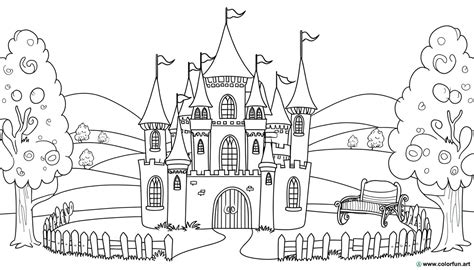 Dibujo Para Colorear De Castillo Para Princesas Descargar O Imprimir De