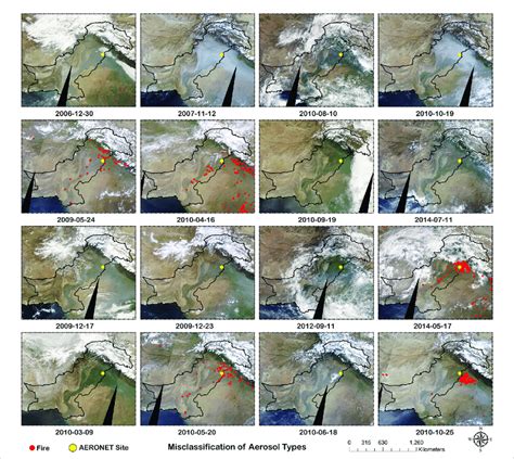 Modis True Color Composite Images With Modis Thermal Fire Anomaly Data