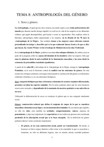 Resumen Tema 8 Antropologia Pdf