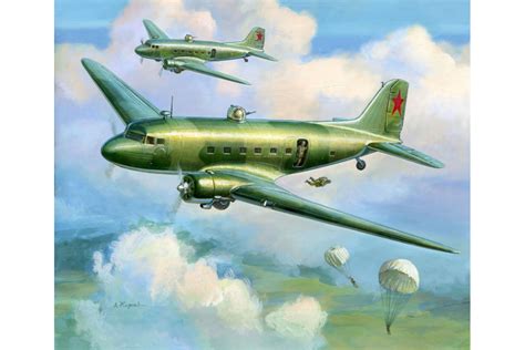 Zvezda - Wargames (WWII) letadlo 6140 - LI-2 Soviet Transport...