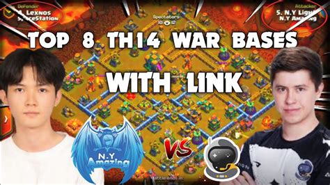 New Top 8 TH14 War Bases With Links Of SpaceStation Vs N Y Amazing