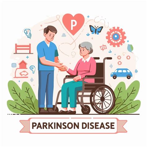 Premium Vector Parkinson Disease Flat Drawn Vector Illustration