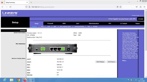 Cisco RVS4000 Gigabit Security Router S VPN 4xGLAN SPI Firewall