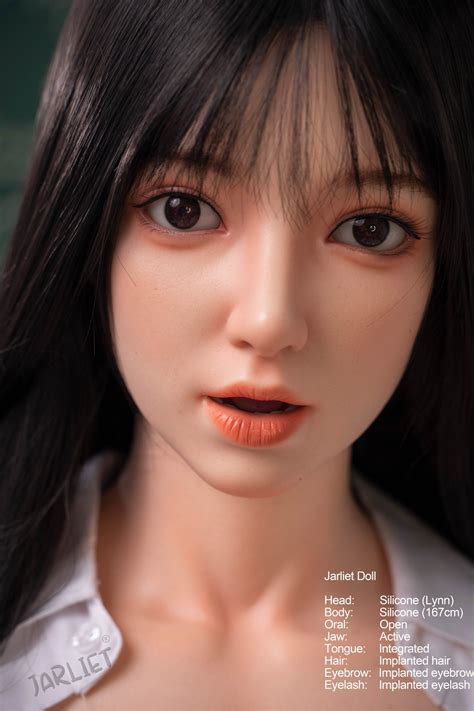 Jarliet Doll Top Quality Hot Sell Implanted Hair Open Oral Heads For Silicone Adult Dolls Heads