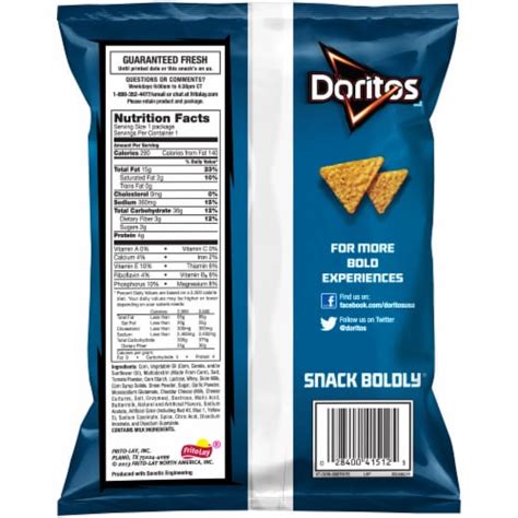 Doritos Cool Ranch Tortilla Chips 2 Oz Kroger