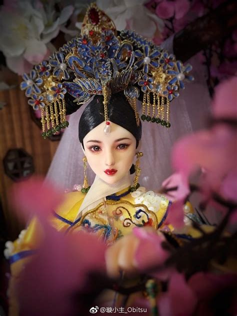 Traditional Chinese Doll In Exquisite Attire