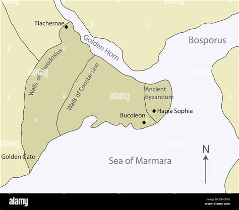 Byzantium City Map Location