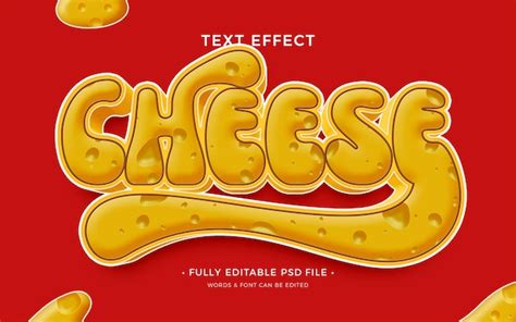 Premium Psd Cheese Text Effect Design