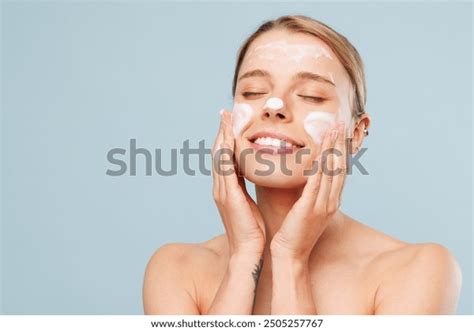 Beautiful Calm Happy Half Naked Topless Stock Photo Shutterstock