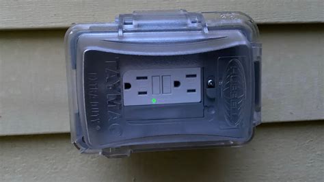 Installing A Weather Resistant Gfci Outlet Outside And In Use Cover