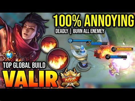 VALIR BEST BUILD 2023 TOP GLOBAL VALIR GAMEPLAY MOBILE LEGENDS