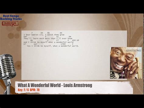 Louis Armstrong What A Wonderful World Lyrics Karaoke Paul Smith