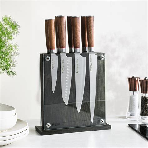 Nihon X Knife Set Piece And Wooden Block Nihon X From Procook