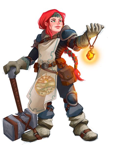 [art] Commissioned My Dwarf Cleric Eyir Lifdagar Dnd Female Dwarf Fantasy Dwarf Dungeons