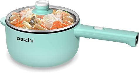 Amazon Dezin Electric Hot Pot L Non Stick Sauté Pan Rapid Noodles Cooker Mini Pot for