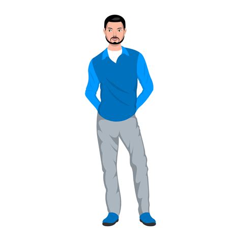 Animated Man Standing