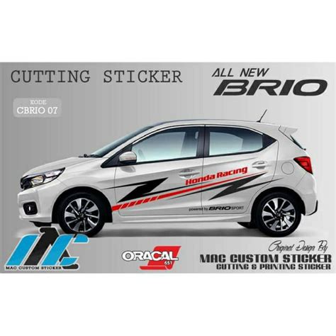 Jual Stiker Mobil Honda Brio Cutting Stiker Mobil Honda Brio Honda Jazz