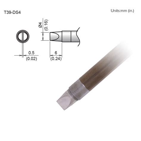 Hakko T Series Chisel Soldering Tip H T Ds Grainger